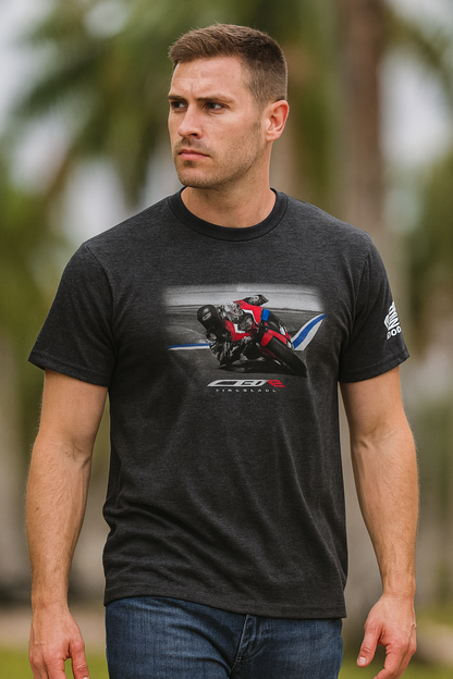 Official Honda CBR Fireblade Race Graphic Tee, Black - Harbor Town Honda & Polaris