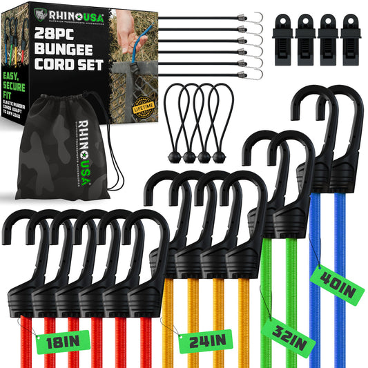 Rhino USA 28 Piece Bungee Cord Set - Harbor Town Honda & Polaris