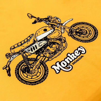 Official Honda Monkey Moto Tee, Yellow - HP19S-M207 - Harbor Town Honda & Polaris