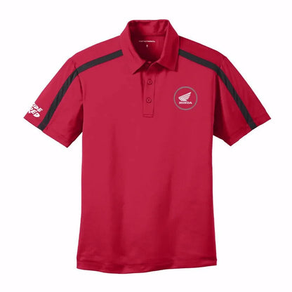 Official Honda RRC Ride Red Men s Polo, Red - HP20E-M228 - Harbor Town Honda & Polaris