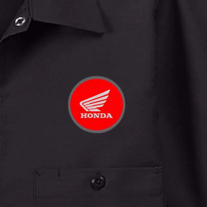 Official Honda RRC Men's Workshirt, Honda Ride Red - HP20E-M230 - Harbor Town Honda & Polaris