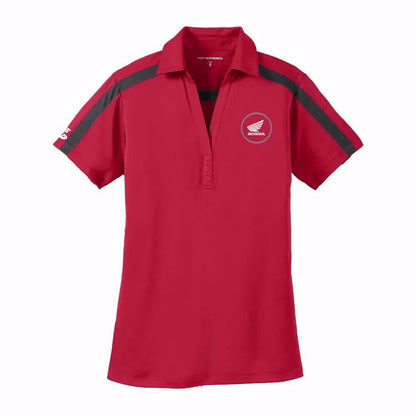 Official Honda RRC Ride Red Ladies Polo, Red - HP20E-L229 - Harbor Town Honda & Polaris