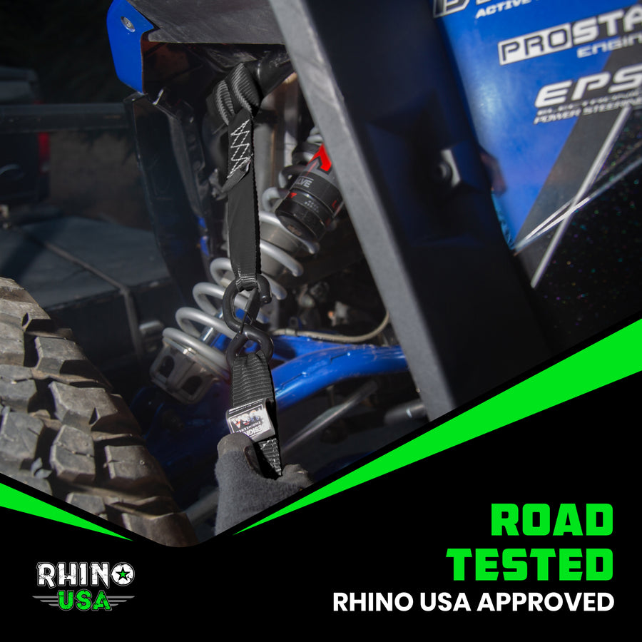 Rhino USA 1.6" x 17" Soft Loop Tie-Down Straps (4-Pack) - Harbor Town Honda & Polaris