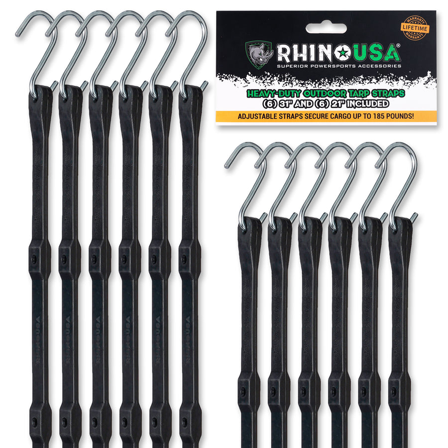 Rhino USA Heavy-Duty Tarp Straps Set - Harbor Town Honda & Polaris