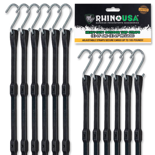 Rhino USA Heavy-Duty Tarp Straps Set - Harbor Town Honda & Polaris