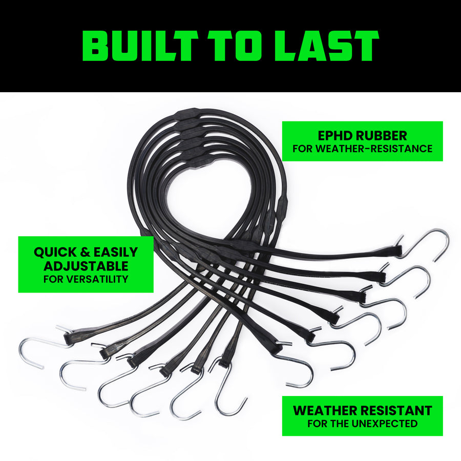 Rhino USA Heavy-Duty Tarp Straps Set - Harbor Town Honda & Polaris