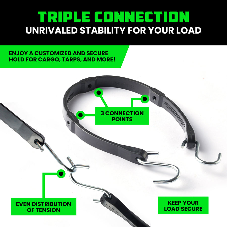 Rhino USA Heavy-Duty Tarp Straps Set - Harbor Town Honda & Polaris