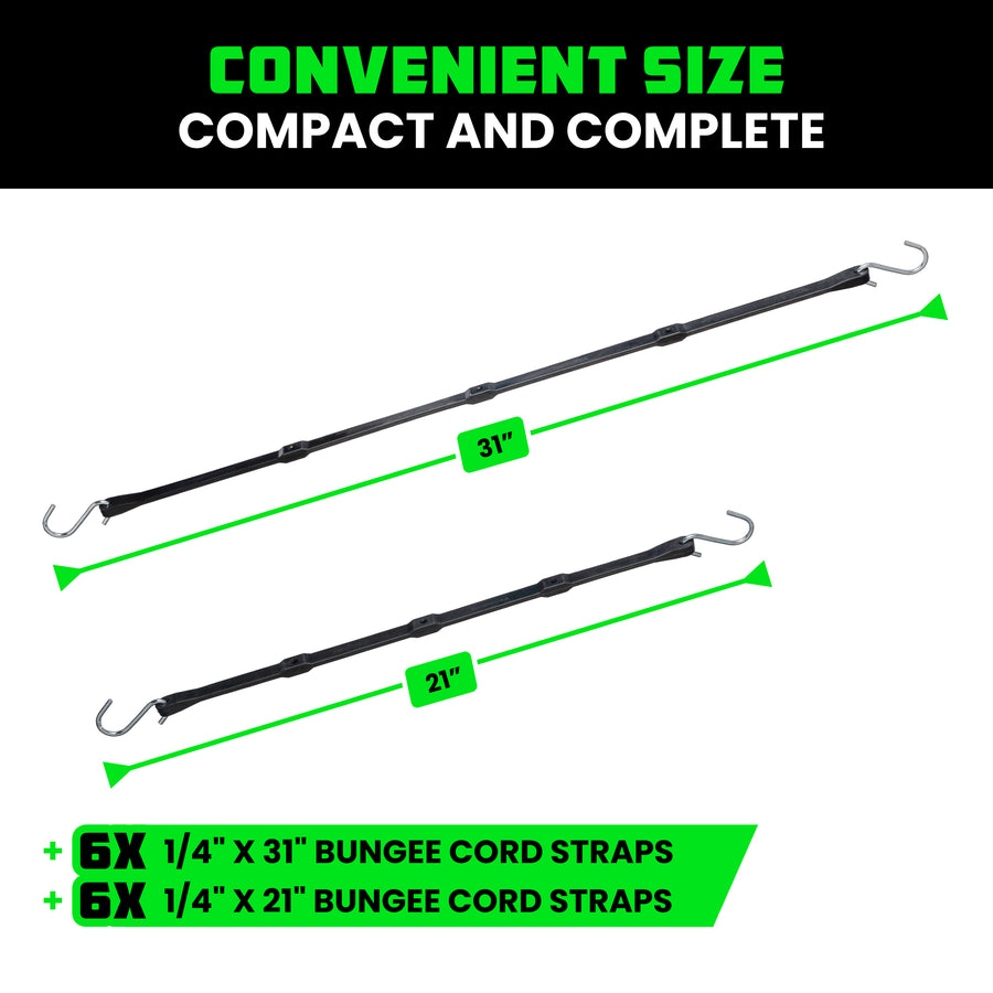 Rhino USA Heavy-Duty Tarp Straps Set - Harbor Town Honda & Polaris